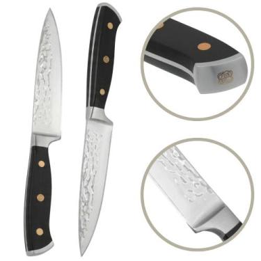 Imagem de Faca de Cozinha Multiuso Inox 5" Martelada Linha Masterchef Isa Schere