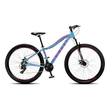 Imagem de Bicicleta colli eudora a.29 rebaixado alu f.disco shimano 21v azul/ros