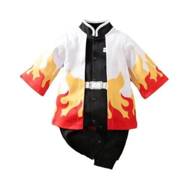 Imagem de Macacão De Algodão Para Bebê Recém-Nascido Com Manga Longa Estilo Capa