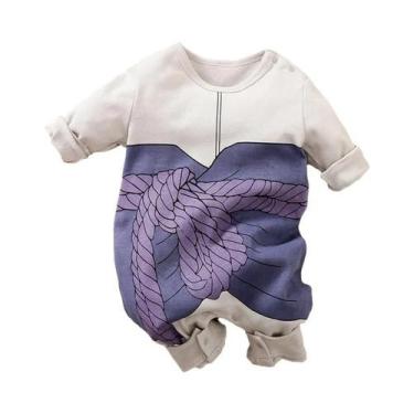 Imagem de Macacão De Algodão Para Bebê Recém-Nascido Com Manga Longa Estilo Capa