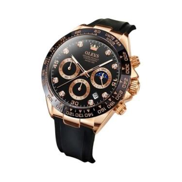 Imagem de Relógio Masculino À Prova D'Água OLEVS 2875 Marca De Luxo Com Pulseira