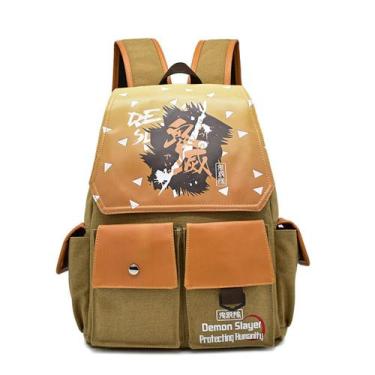 Imagem de Mochila escolar Demons Slayers Agatsuma Zenitsu para crianças - Yiweis