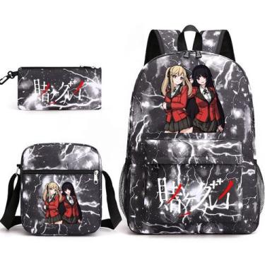 Imagem de Conjunto de mochilas escolares Kakeguruis Jabamis Yumekos Cartoon Kids