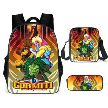 Imagem de Conjunto de mochilas Gormities School, 3 peças para crianças com bolsa