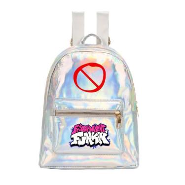Imagem de Mochila escolar Anime Friday Night Silve para crianças - yiweisai