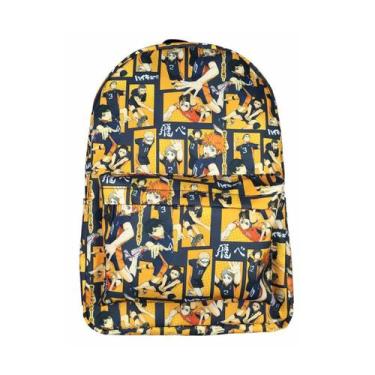 Imagem de Mochila escolar infantil Haikyuus PU impressa em 3D 33x17x45cm - yiwei