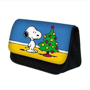 Imagem de Bolsa de lápis Snoopys Anime Pencil Box poliéster impermeável - Yiweis