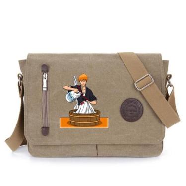 Imagem de Bolsa Messenger Bleach Kurosaki Ichigo Anime Canvas 35x12x26cm - Yiwei