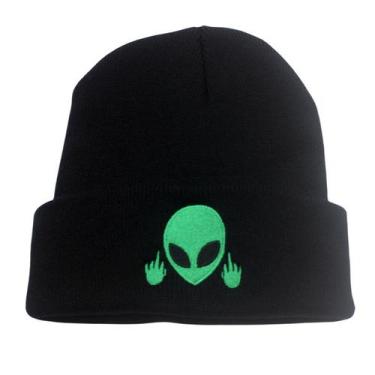 Imagem de Chapéu de malha Aliens Anime Winter Beanie Slouch Hat unissex - Yiweis