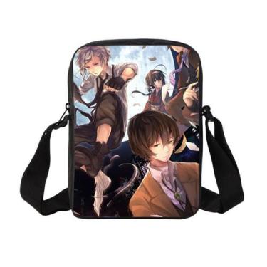 Imagem de Bolsa de ombro Bungos Strays Dogs Anime Messenger Bag poliéster - Yiwe