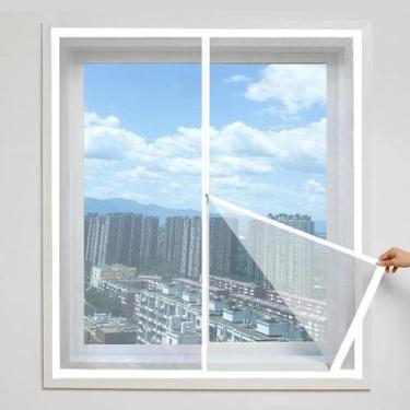 Imagem de Tela Mosquiteira Autoadesiva Com Zíper, Fácil De Instalar (Sem Furos),