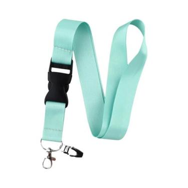 Imagem de Cordão De Pescoço Macaron Cor Pura Para Chaveiro, Porta-Crachá E Acess