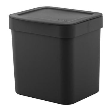 Imagem de Lixeira De Pia Cozinha Compacta 2,5L Aro Esconde Saco Lixinho Higiênic