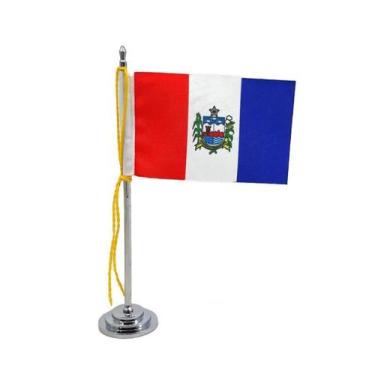 Imagem de Mini Bandeira Mesa Alagoas Mastro 15 Cm Poliéster - Sp Bandeiras