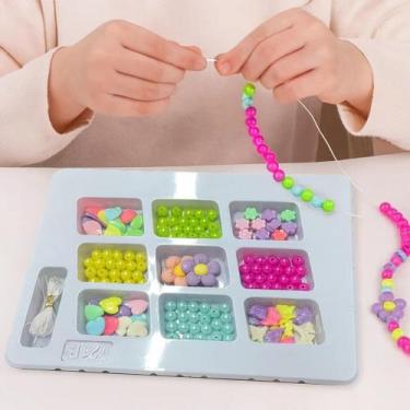 Imagem de Kit Joias Completo Montagem Acessórios Bijuterias Infantil Peças Monta