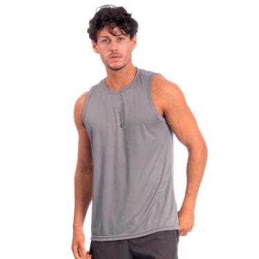 Imagem de Regata Masculino Dry Losango Essencial Estilo - MEZUL, Cinza, GG