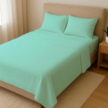 Imagem de Jogo de Cama Duplo Casal Queen Conjunto de Lençol 4 Peças - Arte & Caz