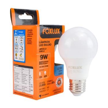 Imagem de Lâmpada LED Bulbo 6W com Base E-27 Bivolt Luz Branca (6500K) Foxlux