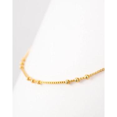 Imagem de Tornozeleira Veneziana Mini Bola - Ancia Jias e Semijoias, Cor única, 