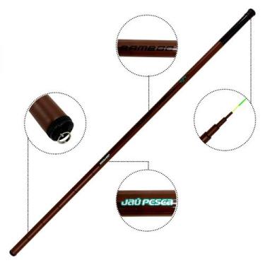 Imagem de Vara telescópica JP Bamboo Strong - Jaú Pesca, 3,00, Marrom
