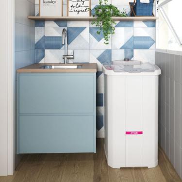 Imagem de Lavadora de Roupa Semiautomatica Tanquinho Sem Dreno Inverter 16kg Praxis