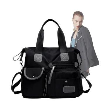 Imagem de Bolsa Tote Feminina Grande Capacidade Impermeável De Nylon Moda Casual