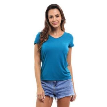 Imagem de Camiseta Feminina Gola V Básica Confortável-Feminino