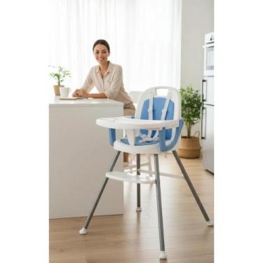 Imagem de Cadeira Refeição Bebê Portátil 3 em 1 - Azul - Congratulations Store