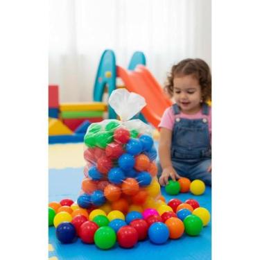 Imagem de 100 Bolinhas Piscina Infantil Cores Vibrantes Diversão Segur - Congrat