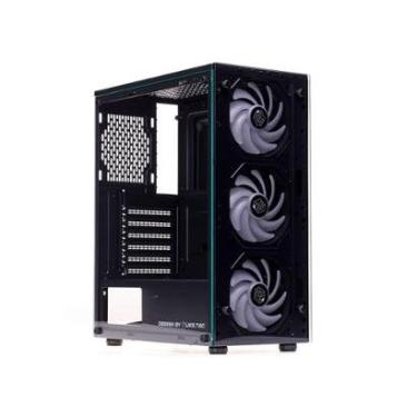 Imagem de Gabinete Gamer Liketec Matrix V2, Mid Tower, Rainbow, ATX 3 Ventoinhas, - LC-AT-MATRIX-2134-Unissex