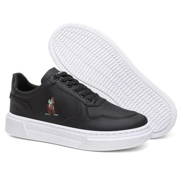 Imagem de Tênis Masculino Plataforma Sapatênis Polo Flat Casual Estilo-Masculino