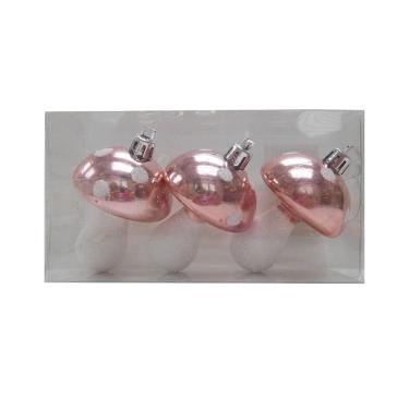 Imagem de Enfeite Cogumelos Le com 3 Unidades Rosé Gold