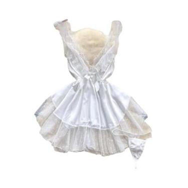 Imagem de Vestido De Lingerie Sexy Feminino Com Decote Em V, Alças Cruzadas, Ren