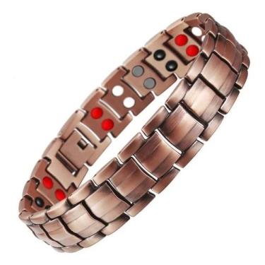 Imagem de Pulseira Magnética Masculina Artrite Reumatismo Bioestética