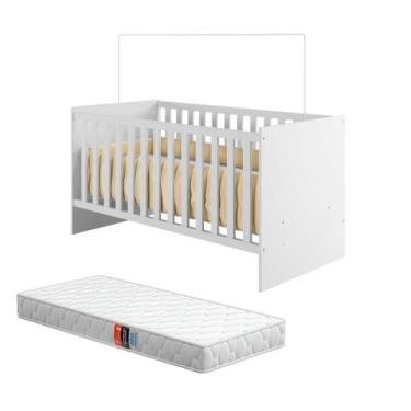 Imagem de Berço Mini Cama Infantil Life Com Colchão E Grade De Proteção Removíve