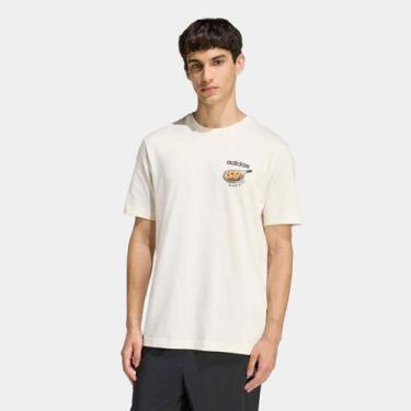 Imagem de Camiseta Adidas Cookie T Masculina, Branco, M