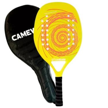 Imagem de Raquete de Beach Tennis Camewin Fibra de Carbono com Estojo Profission