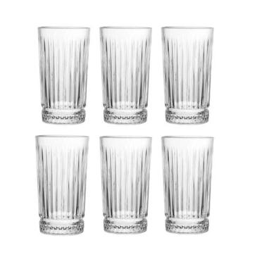 Imagem de Conjunto 6 copos de cristal 280ml deli diamante chumbo lyor