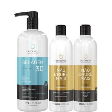 Imagem de Borabella Selagem 3D 1 Litro + Kit Não Chore 2x350ml