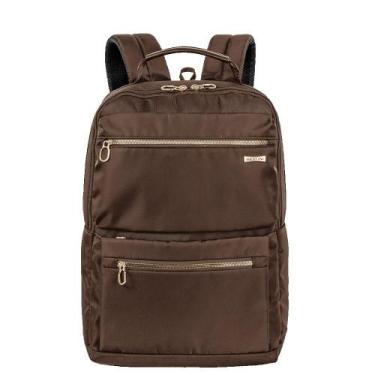 Imagem de Mochila Grande 2 Compartimentos Notebook 15" Sestini Elegance - Marrom