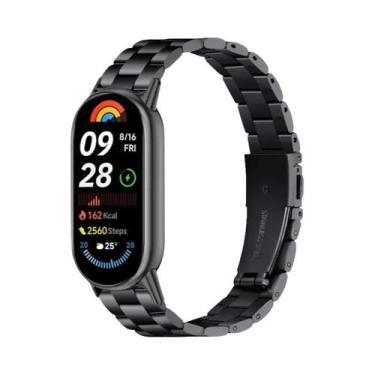 Imagem de Pulseira De Metal Em Aço Inoxidável Para Xiaomi Mi Band 10 9 8 Smartwa