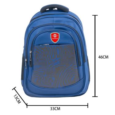 Imagem de Mochila para Notebook OEM Carol em Oxford 45x30x15cm Azul1 Impermeável com Compartimentos Executiva Masculina Feminina