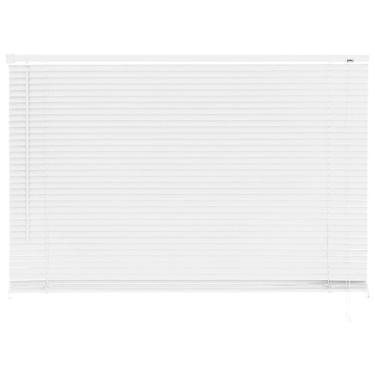 Imagem de Cortina Persiana Horizontal PR2904-2 1,20x1,30M PVC para Controle de Luminosidade Branco