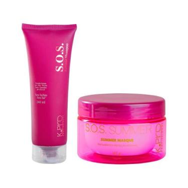 Imagem de Kit K-Pro Profissional S.O.S Summer - Shampoo 240ml + Máscara 165g