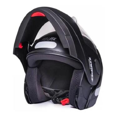 Imagem de Capacete Taurus Zarref V4 Escamoteável Retrátil Robocop-Unissex