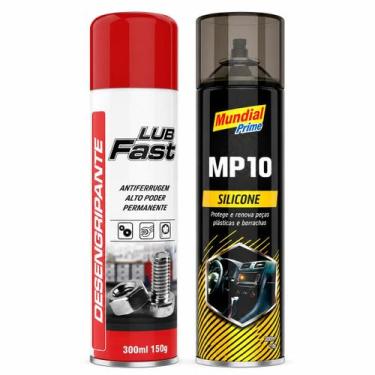Imagem de Lubrificante Silicone Spray MP10 300ml e Lub Fast Desengripante Protet