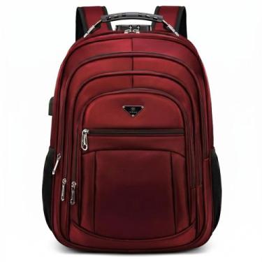 Imagem de Mochila Executiva Notebook Impermeável Reforçada Senha Antifurto Facul