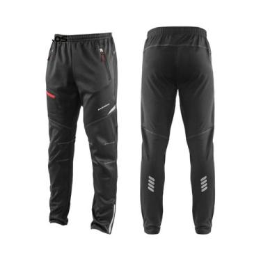 Imagem de Calças Térmicas Impermeáveis E À Prova De Vento Para Ciclismo Masculin