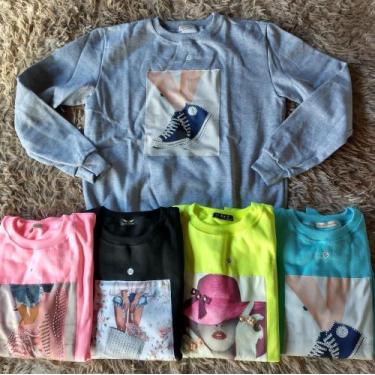 Imagem de Blusa de Frio Moleton Feminina T-shirt - FORTMELLO, G, Rosa