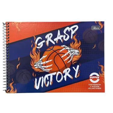 Imagem de Caderno Desenho e Cartografia Milimetrado Pepper Feminino/Masculino 80